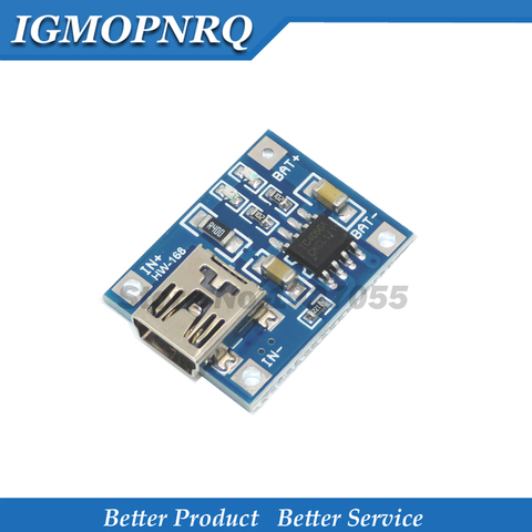 10pcs 5V1A Micro USB 18650 Lithium Battery Charging Board Charger Module+Protection Dual Functions TP4056 ► Photo 1/1