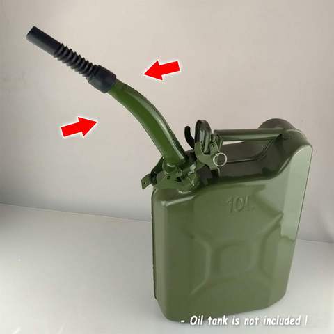 Flexible Metal Pouring Spout With Sealing Rubber Gaske Fuel Nozzel For 5/10/20L Gerry Jerry Cans Deep Green ► Photo 1/6