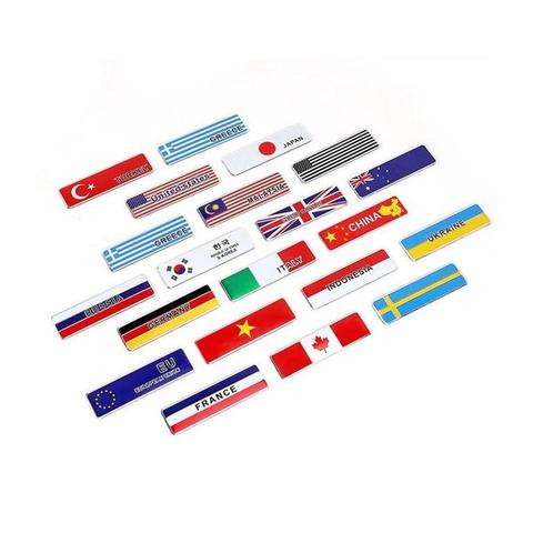 Aluminum Alloy South Korea National Emblem Country Flags Label Car Logo Stickers Automobiles Motorcycles Styling Accessories ► Photo 1/6