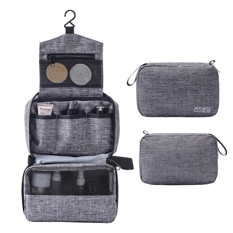 Hanging Travel Toiletry Bag for Men and Women Makeup Bag Cosmetic Beautician Folding Bag Bathroom and Shower Organizer toilettas ► Photo 1/6