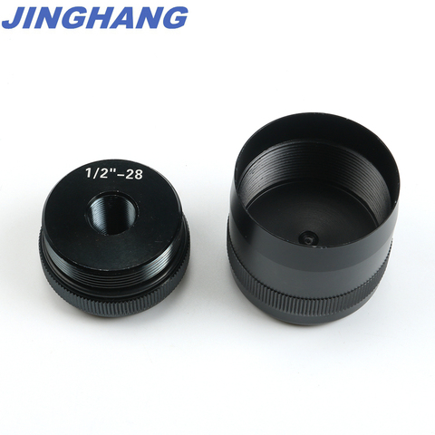 For Maglite D Cell Cap Set 1/2-28 Aluminum End Caps Black ► Photo 1/6