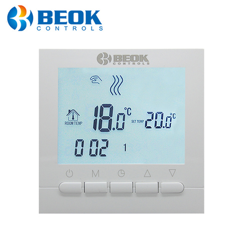 BOT-313W Wired Digital Room Thermostat for Gas Boiler Heating Thermostat 3A White Backlight Programmable Boiler Thermoregulator ► Photo 1/6
