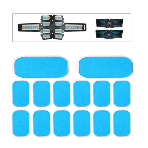 14Pcs Gel Pads for EMS Abdominal ABS Trainer Muscle Stimulator Exerciser Replacement Massager Gel Patch Fitness accessories ► Photo 1/6