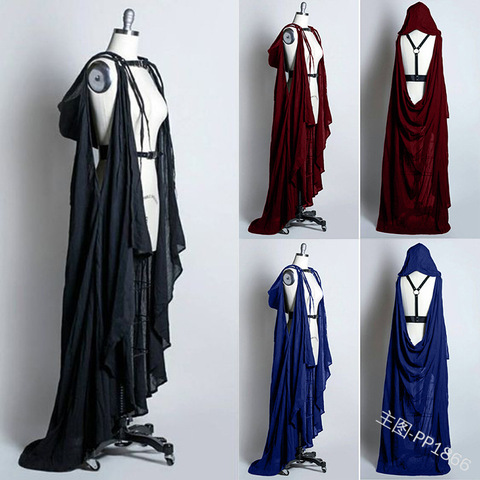 2022 New Lady's Mesh Cape Fairy Elf Wedding Dress Elven Queen Princess Collared Cloak Medieval Cosplay Costume ► Photo 1/4