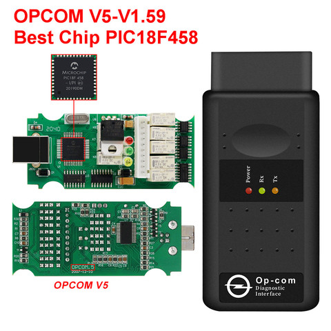 Obd 2 OPCOM V5 OP COM With PIC18F458 OBD2 CAN BUS OP-COM V5 V1.99 Best OPCOM Scanner Diagnostic Tool better than v1.95 ► Photo 1/1