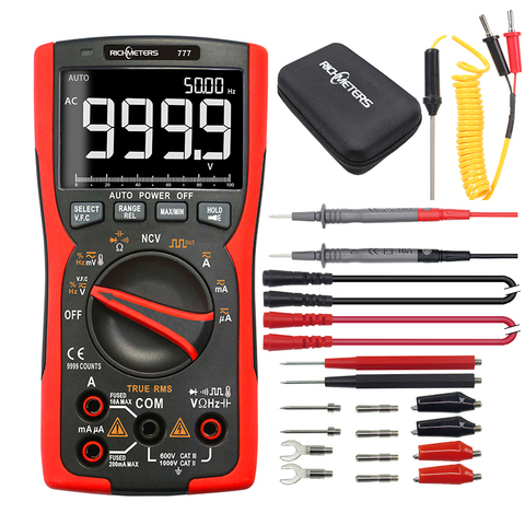 RM777 With Bag Multimeter 9999 Professional True RMS Analog Tester Multimetro DIY Transistor Capacitor NCV ACDC Current Meter ► Photo 1/5