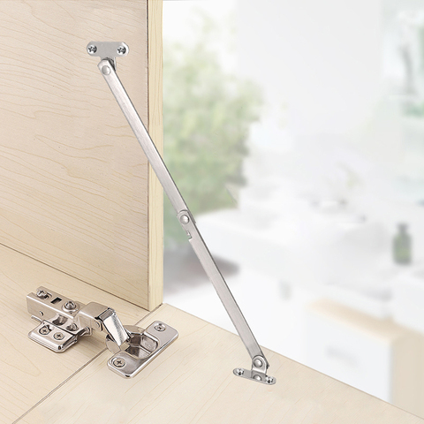 2PCS/Set Furniture Cupboard Stainless Steel Rotatable Folding Lid Support Hinge Soft-Down Stay Hinge Left and Right Support ► Photo 1/6