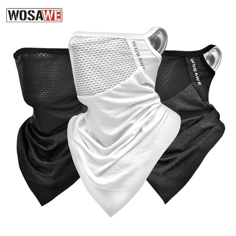 Men Women Viscose Fiber Cycling Face Coverings Sunscreen Breathable Triangle Face Cover MTB Bike Outdoor Sports Face Mask Scarf ► Photo 1/6