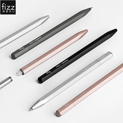 Fizz Metal Sign Pen 0.5MM Black Ink Gel ink Pen For Meeting Writing Diamond Metal Pen For School Office Exam Stationery Pen ► Photo 1/6