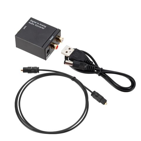 Digital to Analog Audio Converter Optical Fiber Coaxial Signal to Analog DAC Spdif Stereo 3.5MM Jack 2*RCA Amplifier Decoder ► Photo 1/6