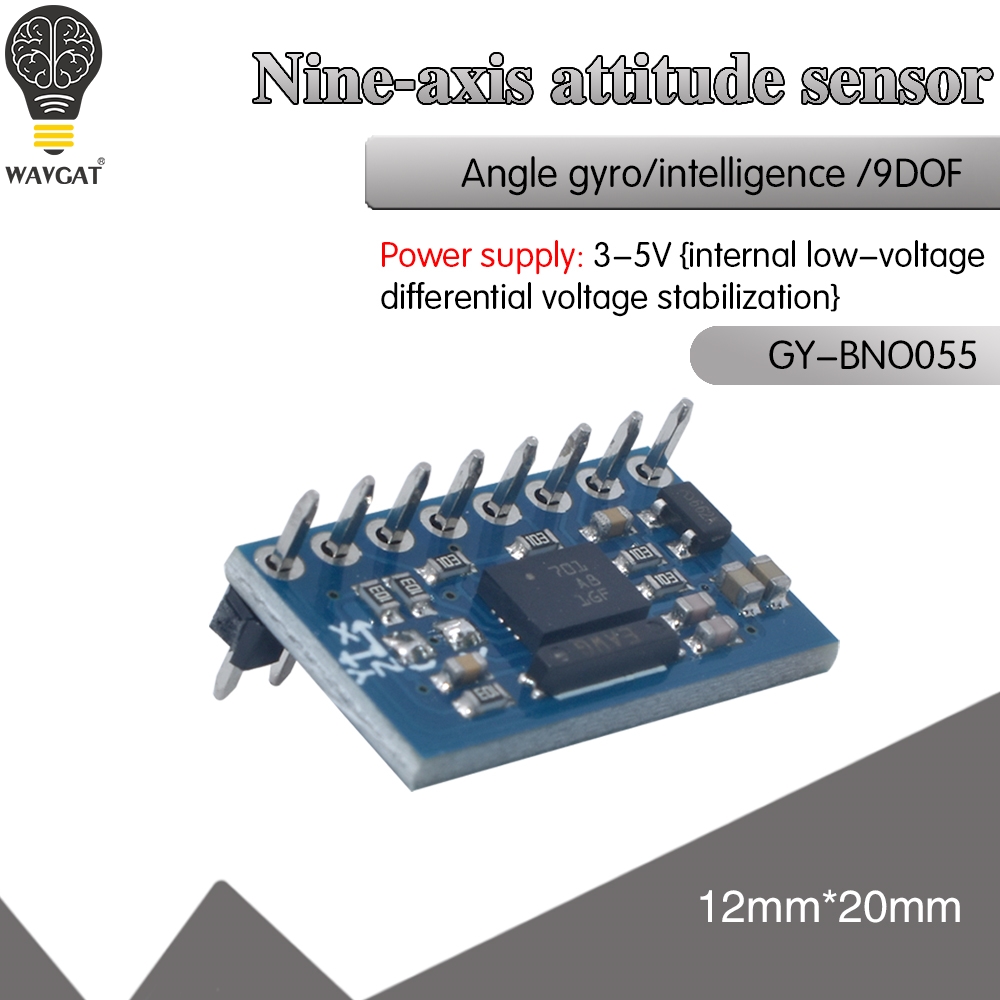 MCU+9DOF BNO055 Intelligent 9Axis Attitude Sensor Angle gyroscope Accelerometer 