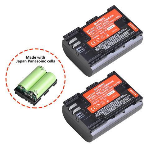 Batmax New LP-E6N LP-E6 Battery made with Japan Panasoinc cells for Canon EOS 6D 7D 5DS 5DSR 5D Mark II IV 5D 60D 60Da 70D 90D ► Photo 1/6