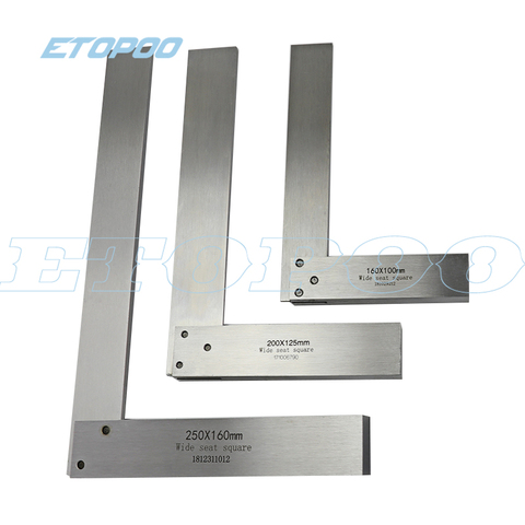 63x40mm 160x100mm Machinist Square 90 Degree Right Angle Engineer Set Precision Ground Steel Hardened Angle Ruler square ruler ► Photo 1/6