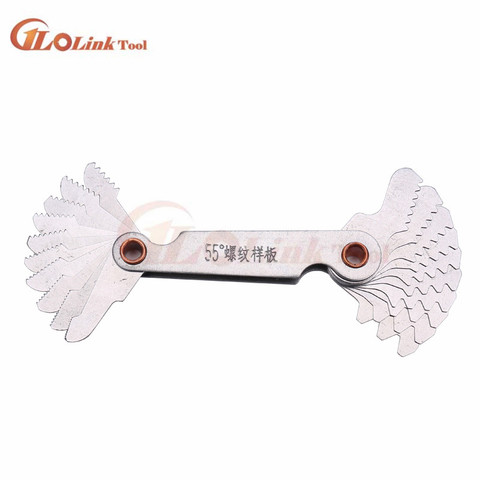 Metric Imperial US Screw Gauge 55 Degree & Metrisch 60 Degree Thread Pitch Gauge for Industrial Measurement Wholesale ► Photo 1/6