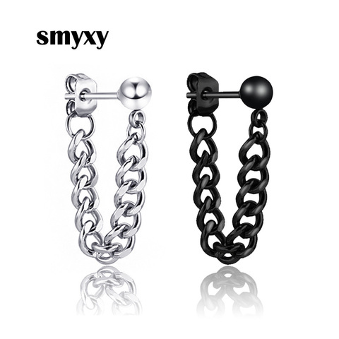 Men Women Punk Earring Stainless steel chain eardrop pendant ear jewelry simple Personality Earring ► Photo 1/6