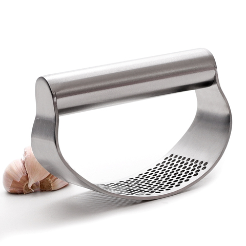 100% Stainless Steel Garlic Press Rocker, Garlic Rocker Crusher Garlic Chopper Mincer Press, Kitchen Garlic Masher ► Photo 1/6