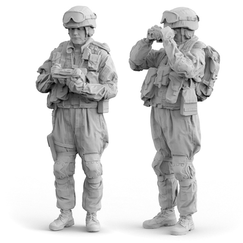 1/35 Resin Figure Model kits 2 figures Unassambled Unpainted 870 ► Photo 1/1