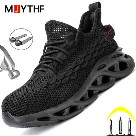 Indestructible Work Safety Boots 2022 New Work Shoes Steel Toe Cap Safety Shoes Men Work Sneakers Male Work Boots Men Shoes ► Photo 1/6
