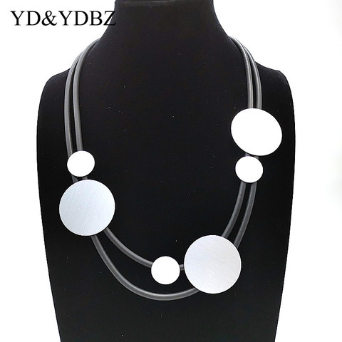 YD&YDBZ 2022 Germany Rubber Necklaces Women Neck Jewellery Fashion Punk Gothic Necklace Simple Choker Bijouterie Sweater Dress ► Photo 1/6