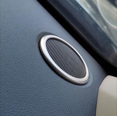 2pcs stainless steel dashboard speaker sound rings  for  Renault Duster ► Photo 1/5