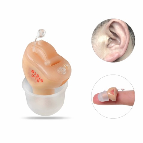 Mini invisible CIC Hearing Aid Digital Hearing Aids For The Elder With A10 Battery Free DropShip In The Ear Sound Amplifier ► Photo 1/6