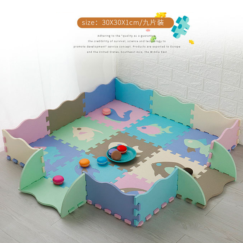 Puzzle Cartoon Baby Play Mat Soft Crawling Carpet Foam Game Children Development 