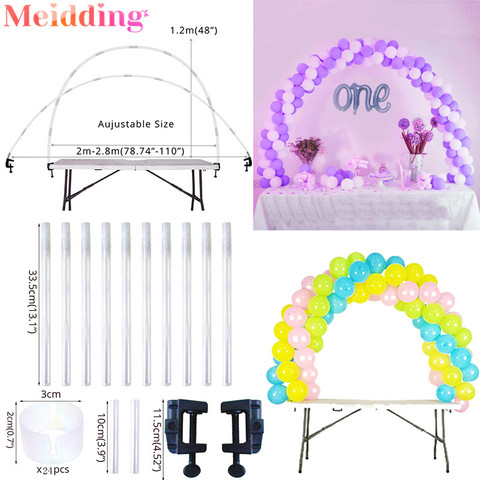 Wedding Balloon Arch Kit Table Arch Ballon Stand Column Birthday Party Decorations Kids Baby Shower Globos Balloon Accessories ► Photo 1/6