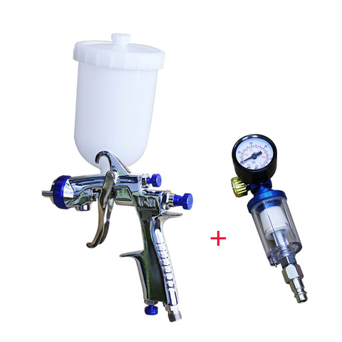 W101 Spray Gun W-101 air spray gun ，pressure gauge, oil water separator set 1.3/1.5/1.8mm, Japan made, W-101 Sprayer ► Photo 1/6