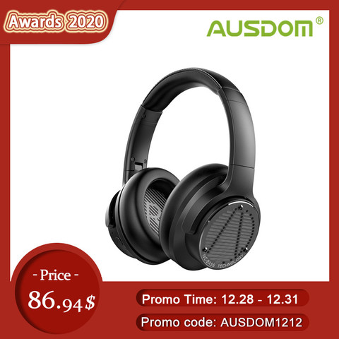 AUSDOM BASS ONE Headphones Wireless Bluetooth TypeC 750mAh Fast Charging Deep Bass Subwoofer ANC Wireless Headsets For DJ MUSIC ► Photo 1/6