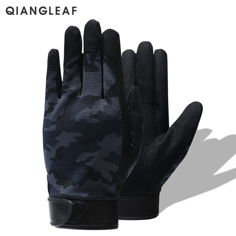 QIANGLEAF Tactical Pu Work Gloves Anti-Slip Hunting Camping Cycling Camouflage Outdoor Sport Fishing Safety Cycling Glove 2500MC ► Photo 1/5