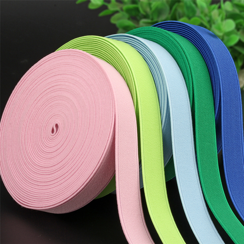 15Meters 15-25mm Colorful Elastic Bands Rope Rubber Band Spandex Ribbon Sewing Lace Trim Waist Band Garment Accessory ► Photo 1/6