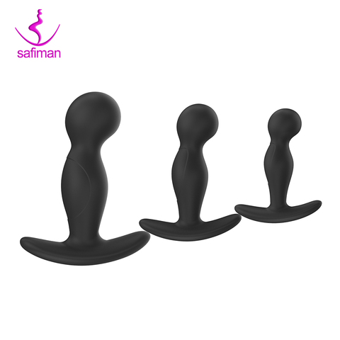 Silicone Anal Plug Sex toys for Men Women Prostate Massager Dildo for Anal Butt plug Small Mid Large Intimate goods for Adults ► Photo 1/6