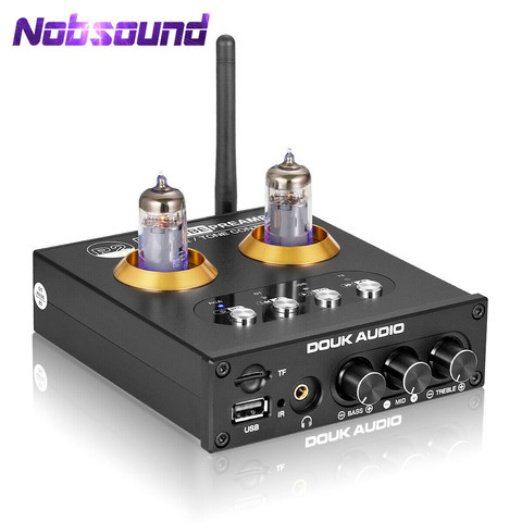 Nobsound Mini Bluetooth 5.0 Vacuum Tube Preamp HiFi Stereo Receiver USB Player Audio Headphone Amplifier ► Photo 1/6