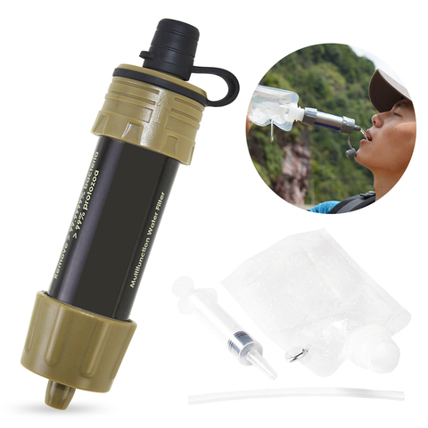Outdoor Water Filter Straw Water Purifier System with 5000 Liters Filtration Capacity for Camping Emergency Survival Tool ► Photo 1/6