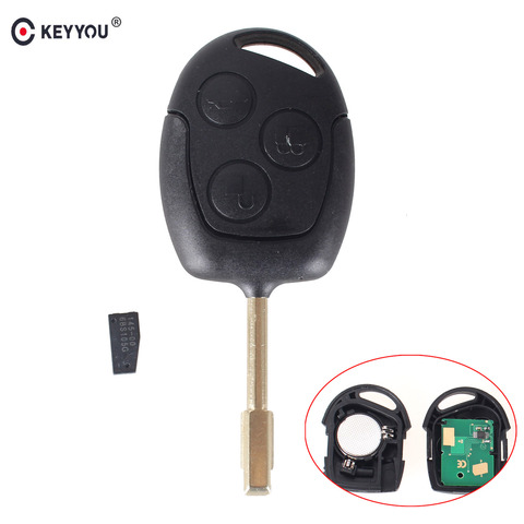 KEYYOU Remote Car Key 433MHz ID46 Chip for FORD Focus Fiesta Mondeo Fusion Transit KA 2001 2002 2004 2005 2006 2007 2008 ► Photo 1/5