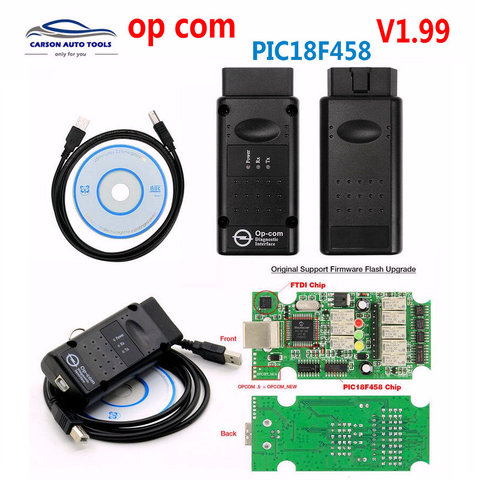 Best OP-COM OP COM Original Chip Diagnostic Interface Auto Diagostic Tool for Opel Opcom V5 V1.99  Version boards ► Photo 1/6