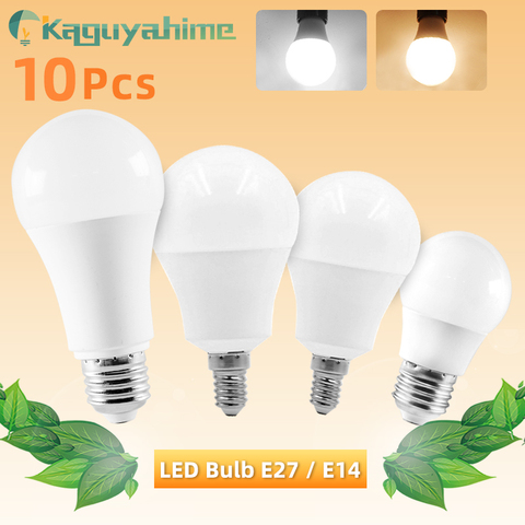10pcs LED Bulb E27 E14 Dimmable Lamps AC 220V 240V Light Bulb Real Power 20W 15W 12W 9W 5W 3W Smart IC Lampada LED Bombilla ► Photo 1/6