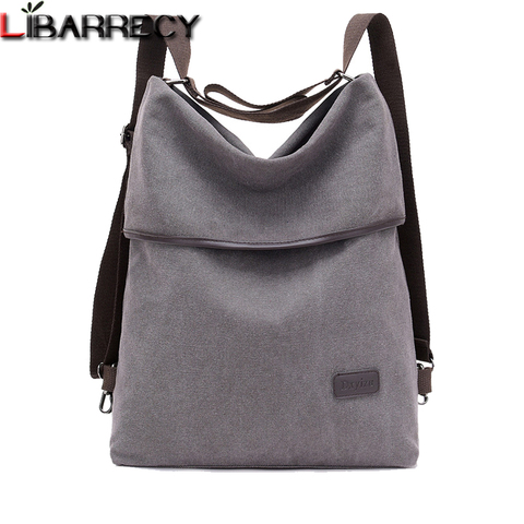 Fashion Women Backpacks Large Capacity Canvas Bookbag Waterproof Anti Theft Travel Backpack School Bag for Teenage Girls Mochila ► Photo 1/6