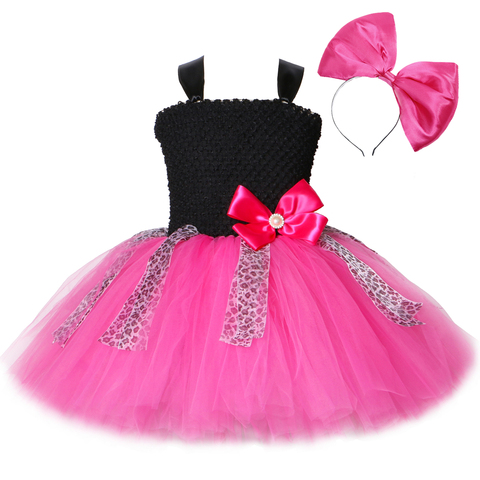 Lol Girls Tutu Dress Bow Leopard Cute Tulle Princess Birthday Party Dress Girl Kids Carnival Halloween Lol Dolls Cosplay Costume ► Photo 1/6