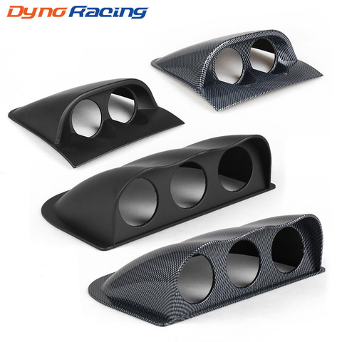 2 inch 52mm Racing Dash Board Dual Triple Gauge Pod Black Carbon Fiber Color Gauge Pod Mount Holder ► Photo 1/6