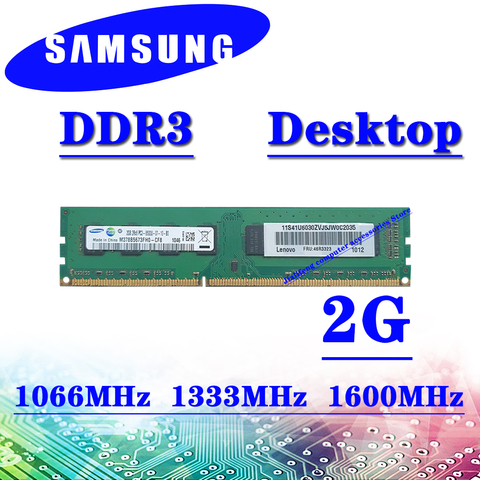Samsung desktop computer memory ddr3 2G 1066MHz 1333MHz 1600MHz RAM PC3-8500U 10600U 12800U DDR3 DDR3 16GB 32GB 4G 8G ► Photo 1/4