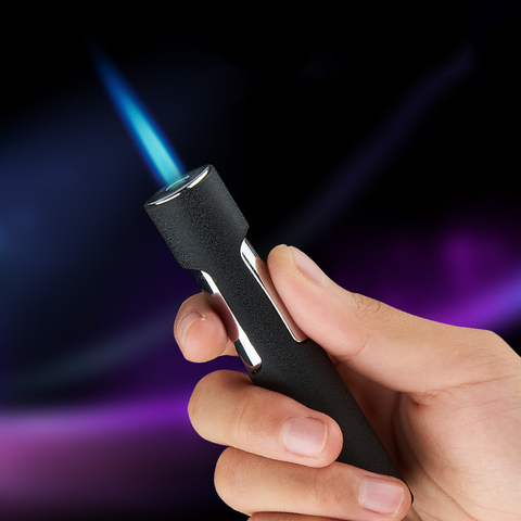 2022 New Gas Lighter Pen Jet Torch Lighter Portable Turbo Spray Gun Butane Metal Cigarette Cigar Lighters Windproof Gadgets men ► Photo 1/6