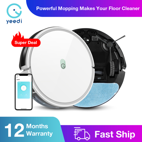 yeedi k650 Robot Vacuum Cleaner 2000Pa Suction Sweeping Mopping 3in1 Smart Route WIFI APP Control Auto Charge Wet Dry Cleaning ► Photo 1/6