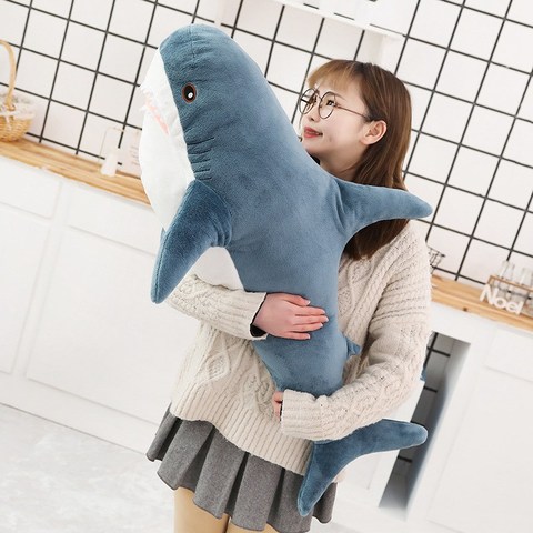 45-140CM Big Size Shark Plush Toy Soft Stuffed speelgoed Animal Reading Pillow for Birthday Gifts Cushion Gift For Children ► Photo 1/6