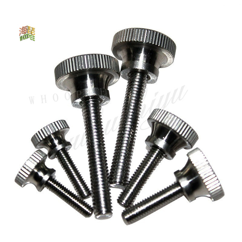 10pcs/lot M2 M2.5 M3 Stainless steel thumb screw with collar round head with knurling manual adjustment screws bolt GB834 ► Photo 1/2