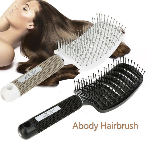 Abody Hair Brush Comb Professional Hairbrush Hair Women tangle Hairdressing Supply brush Tool hair comb ► Photo 1/6