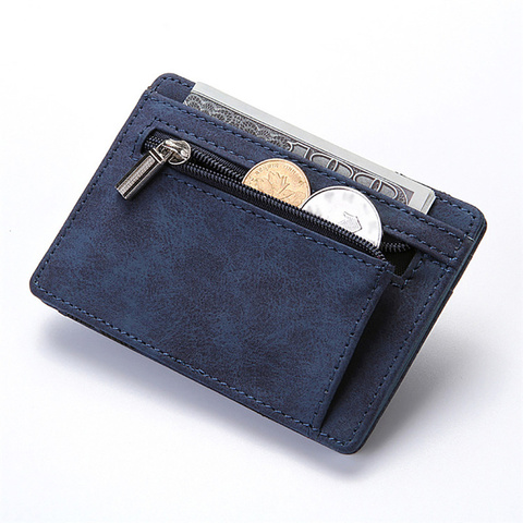 Men Wallet PU Leather Short Business Card Holder Purse For Money Bag Small