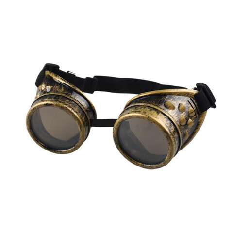 Retro Motorcycle Goggles Glasses Heavy Metal Steampunk Gothic Style Goggles for Harley Pilot Steampunk ATV Bike Copper Helmet ► Photo 1/6