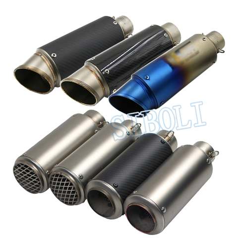 51mm 60mm Motorcycle Exhaust Muffler SC Racing Project Pipe carbon fiber DB Killer escape moto for honda pcx msx 125 vespa gts ► Photo 1/5