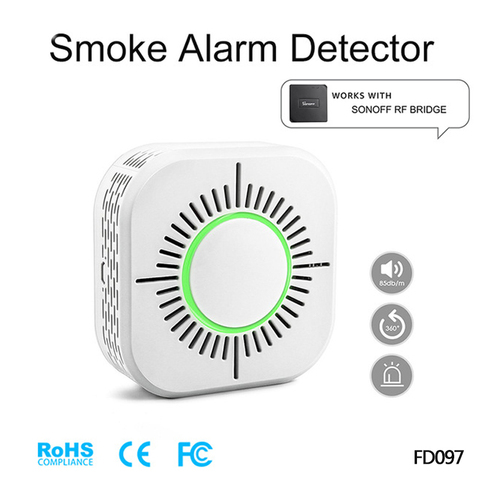 Buy Online Fire Alarm Smoke Alarm Mini Carbon Monoxide Detector Home Security Fire Equipment Rf 433 Smoke Detector With Ce En Approval Alitools